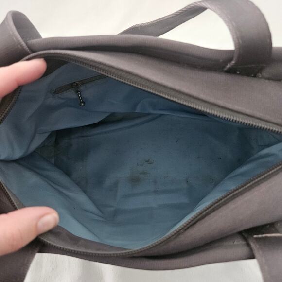 The Original Seatbelt Bag Charcoal Gray Double Strap Shoulder Bag Purse 2000s - Picture 2 of 9